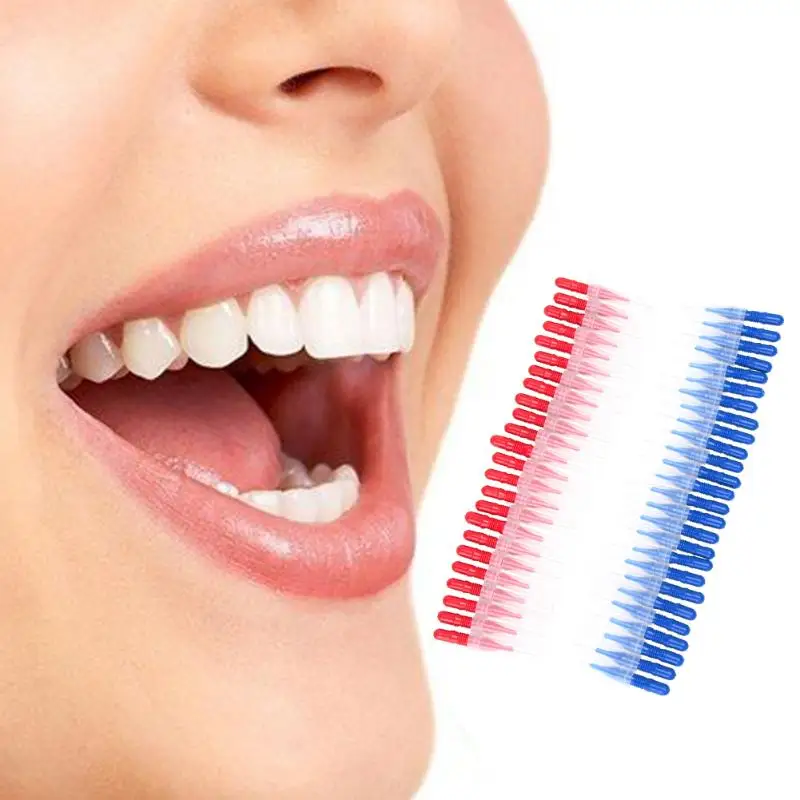 

50 шт. зубная нить для гигиены полости рта зубная нить мягкая пластиковая межзубная зубная щетка здоровая чистка зубов Уход за полостью рта