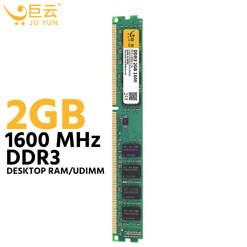Оперативная память Ju Yun DDR3 2 Гб 1600 МГц Настольная 1333 1066 ПК совместима с 4 ГБ 8