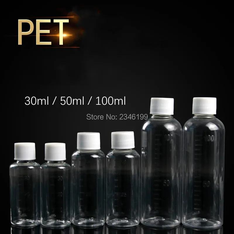 Empty Plastic Bottle 30ml Transparent Seal Graduated bottle 50ml Plastic Rotary Cover Packaging 100ml Empty Seal Bottle 50pcs
Empty Plastic Bottle 30ml Transparent Seal Graduated bottle 50ml Plastic Rotary Cover Packaging 100ml Empty Seal Bottle 50pcs