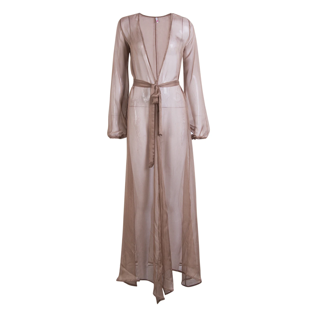 Пикантная Женская туника-кафтан шифоновое прозрачное пляжное платье халат