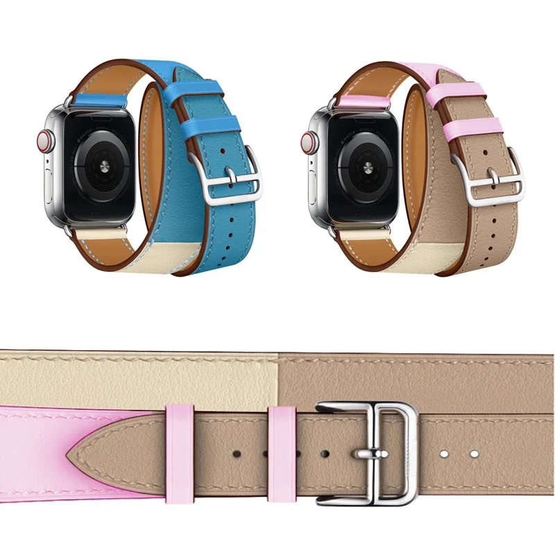Ремешок для часов Apple Watch Series 4 двойной браслет 1 2 3 iWatch Herm 40 мм 44 мм|Ремешки часов| |
