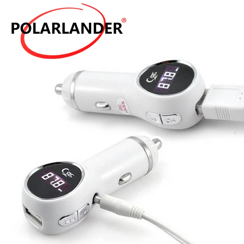Bluetooth Car Kit FM Transmitter MP3 Player 3.5mm Audio AUX TF card Slots Dual USB Car Charger For Smartphone GPS
Bluetooth Car Kit FM Transmitter MP3 Player 3.5mm Audio AUX TF card Slots Dual USB Car Charger For Smartphone GPS