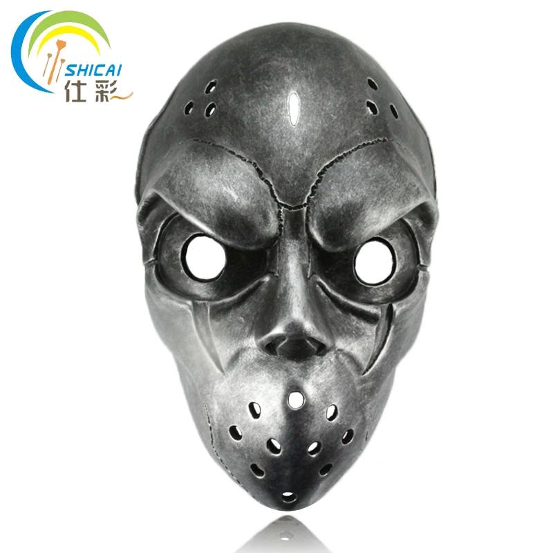 Slapshot Hockey Mask Korean Online Game Theme for Party Halloween Christmas Cosplay Resin Full Face Silver Free Shipping
Slapshot Hockey Mask Korean Online Game Theme for Party Halloween Christmas Cosplay Resin Full Face Silver Free Shipping