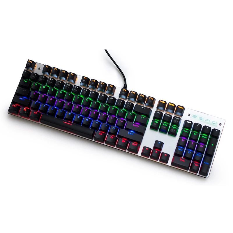 Игровая клавиатура Metoo ZERO Проводная Механическая синий/черный/красный