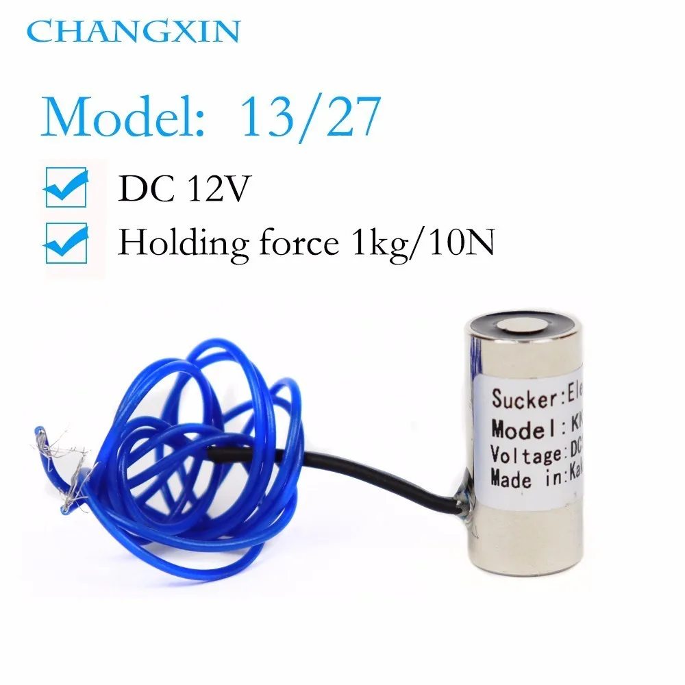 13*27mm Suction 1kg 10n Dc 6v/12v/24v Mini Solenoid Electromagnet Electric Lifting Electro Strong Magnet
13*27mm Suction 1kg 10n Dc 6v/12v/24v Mini Solenoid Electromagnet Electric Lifting Electro Strong Magnet