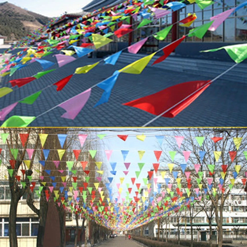 80m Wedding Festival Pennant String Banner Colorful Buntings Flag Festival Party Holiday Decoration Christmas Strap Reuseble 05
80m Wedding Festival Pennant String Banner Colorful Buntings Flag Festival Party Holiday Decoration Christmas Strap Reuseble 05