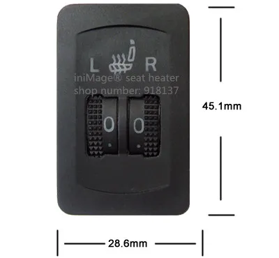 4 seats Qualified non-woven fabrics Universal Dual-Dial Switch Seat Heater one switch for two seats warm for any 12v automobiles
4 seats Qualified non-woven fabrics Universal Dual-Dial Switch Seat Heater one switch for two seats warm for any 12v automobiles