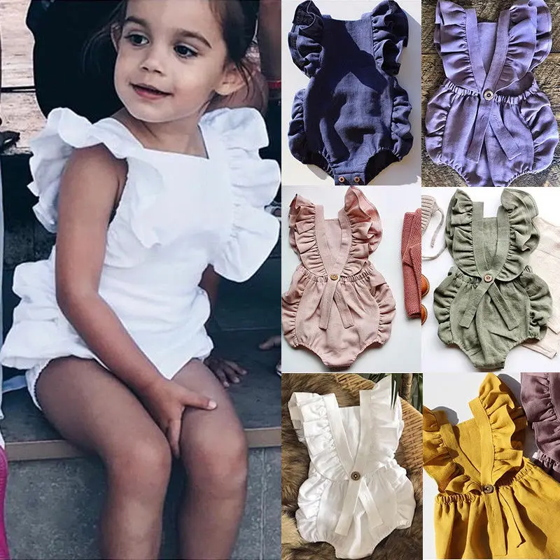 0-24M Newborn Kdis Baby Girl Cute Princess Clothing Ruffle Sleeveless Bodysuit Elegant Cotton Lovely Boho Beach Playa Sunsuit
0-24M Newborn Kdis Baby Girl Cute Princess Clothing Ruffle Sleeveless Bodysuit Elegant Cotton Lovely Boho Beach Playa Sunsuit
