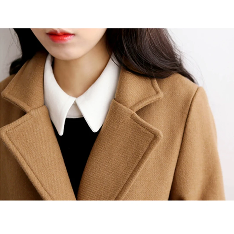 2020 Women's Wool Blends Coats Winter Cotton Warm Slim Woolen Coat Ladies Casual Thicken Long Jacket Outwear For Women Elegant
2020 Women's Wool Blends Coats Winter Cotton Warm Slim Woolen Coat Ladies Casual Thicken Long Jacket Outwear For Women Elegant