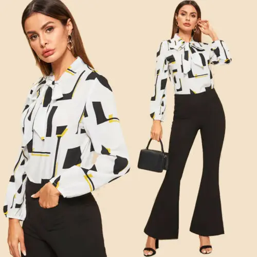 2019 Hot Sale Fashion Women Casual Shirts Ladies Long Sleeve Loose Blouse shirt Turn Down Collar Shirt With Geometric White S-XL
2019 Hot Sale Fashion Women Casual Shirts Ladies Long Sleeve Loose Blouse shirt Turn Down Collar Shirt With Geometric White S-XL