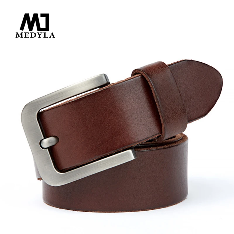 MEDYLA Men's Belt Premium Original Leather Sturdy Metal Pin Buckle Jeans Belt for Men Vintage Design Brown Belt Men's Gift
MEDYLA Men's Belt Premium Original Leather Sturdy Metal Pin Buckle Jeans Belt for Men Vintage Design Brown Belt Men's Gift