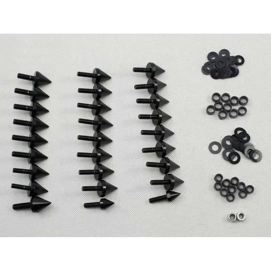 Motorcycle Fairing Spike Screw Bolts Kit For 1993-2003 Honda Fireblade CBR900RR CBR929RR CBR954RR Accessories Black / Silver
Motorcycle Fairing Spike Screw Bolts Kit For 1993-2003 Honda Fireblade CBR900RR CBR929RR CBR954RR Accessories Black / Silver