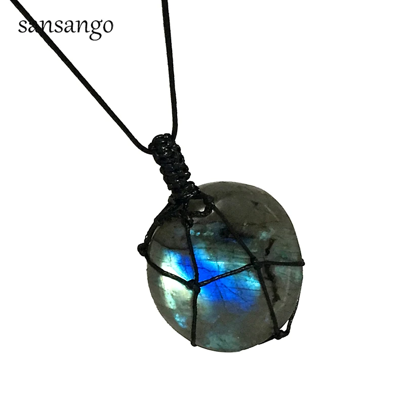 Trendy Dragons Heart Labradorite Pendant Necklace Natural Irregular Stone Wrap Braid Macrame Energy Necklace For Men Women
Trendy Dragons Heart Labradorite Pendant Necklace Natural Irregular Stone Wrap Braid Macrame Energy Necklace For Men Women