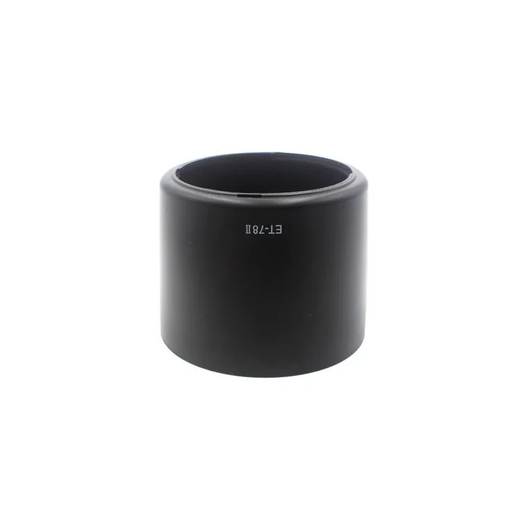 High quality plastic lens hood ET-78II for Canon EF 135mm f/2L USM Can be installed in reverse
High quality plastic lens hood ET-78II for Canon EF 135mm f/2L USM Can be installed in reverse