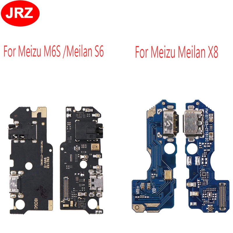 JRZ для Meizu Meilan X8 USB зарядный порт разъем док станции Разъем зарядная плата гибкий