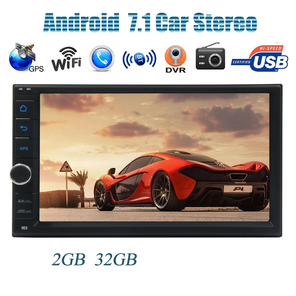 Автомагнитола Eincar android 7 1 2 din автомобильный радиоприемник gps навигация wifi