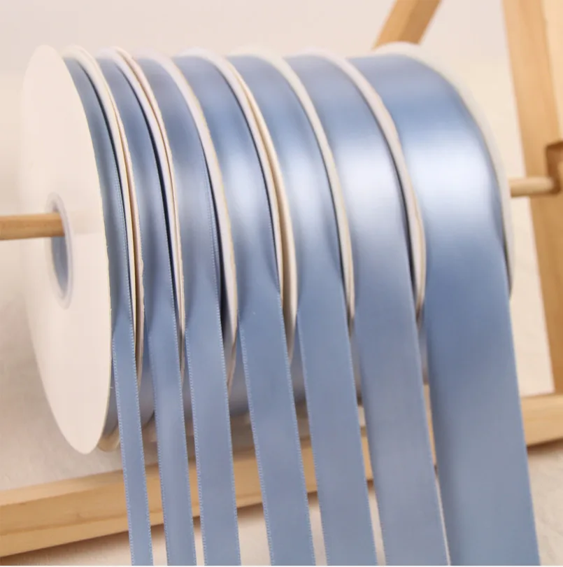 100 Yard/roll 6mm-38mm Grey Blue Satin Ribbon Wholesale Gift Wrap Decoration Silk Wedding/Christmas Ribbons Packaging
100 Yard/roll 6mm-38mm Grey Blue Satin Ribbon Wholesale Gift Wrap Decoration Silk Wedding/Christmas Ribbons Packaging