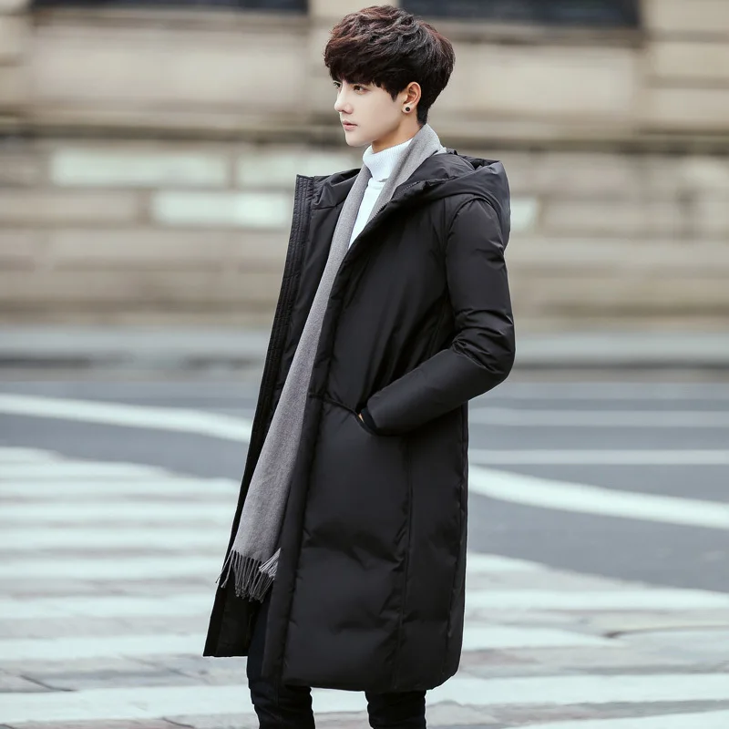 Fashion Men's Hooded Down Jackets Autumn Winter Mens Long Thicken White Duck Down Coat Male Solid Color Zipper Warm Outwears Top
Fashion Men's Hooded Down Jackets Autumn Winter Mens Long Thicken White Duck Down Coat Male Solid Color Zipper Warm Outwears Top