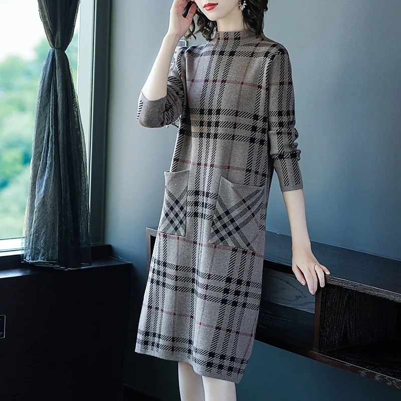 2018 Autumn And Winter New Pattern Europe Station Will Code Easy Apparent Lean Lead Lattice Knitting Long Fund Dress
2018 Autumn And Winter New Pattern Europe Station Will Code Easy Apparent Lean Lead Lattice Knitting Long Fund Dress