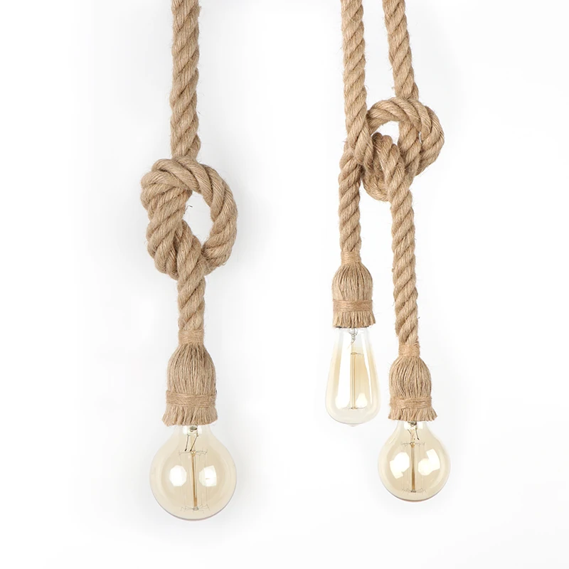 Hemp Rope Pendant Light American Style Vintage Industrial Retro Pendant Lamp For Coffee Restaurant Home Loft Decoration Lighting
Hemp Rope Pendant Light American Style Vintage Industrial Retro Pendant Lamp For Coffee Restaurant Home Loft Decoration Lighting