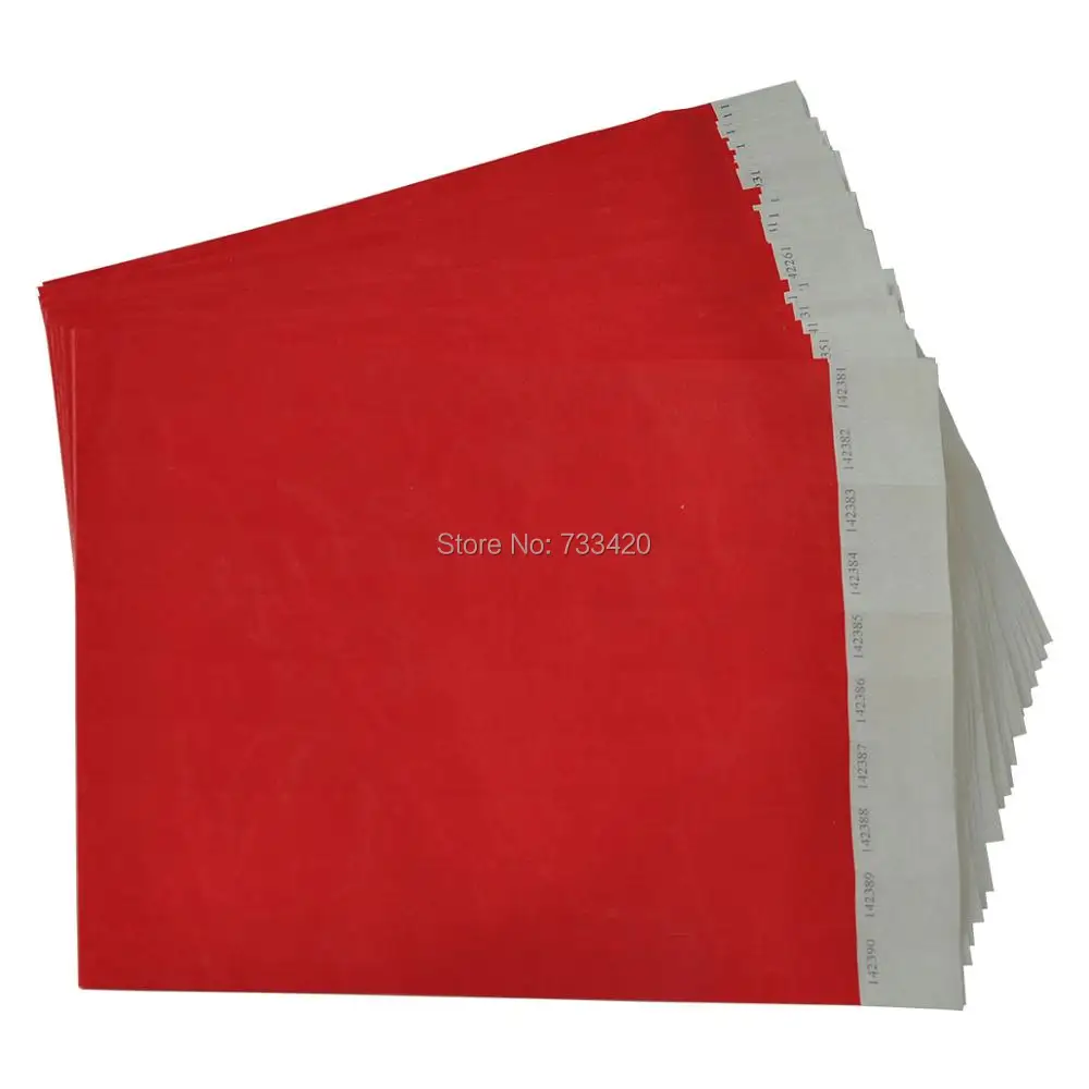 HEAVY Tyvek Wristbands, Thicker and Stronger ID Numbers Wristbands for Parties Events 3/4 inch 500 piece
HEAVY Tyvek Wristbands, Thicker and Stronger ID Numbers Wristbands for Parties Events 3/4 inch 500 piece