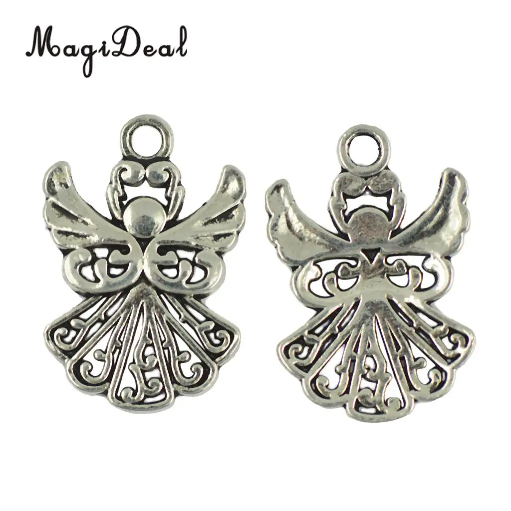 MagiDeal 50Pcs Tibetan Silver Filigree Hollow out Angel Charms Pendants DIY Jewelry Hanging Pendant Necklace Charms Crafts
MagiDeal 50Pcs Tibetan Silver Filigree Hollow out Angel Charms Pendants DIY Jewelry Hanging Pendant Necklace Charms Crafts