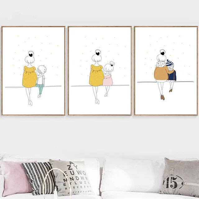 Cartoon Woman Girl Boy Minimalism Wall Art Canvas Painting Nordic Posters And Prints Wall Pictures Baby Kids Room Nursery Decor
Cartoon Woman Girl Boy Minimalism Wall Art Canvas Painting Nordic Posters And Prints Wall Pictures Baby Kids Room Nursery Decor