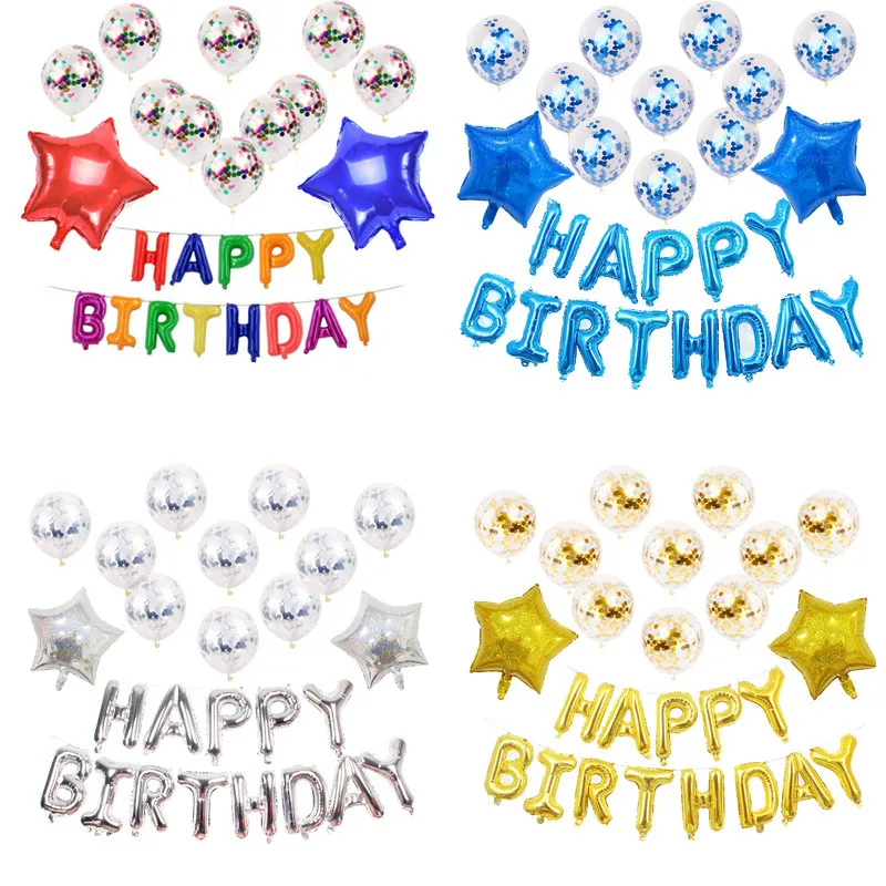 13pcs/set 12inch Transparent Foil Confetti Balloon Happy Birthday Letter Balloon Kids Baby Shower Birthday Party Decorations
13pcs/set 12inch Transparent Foil Confetti Balloon Happy Birthday Letter Balloon Kids Baby Shower Birthday Party Decorations
