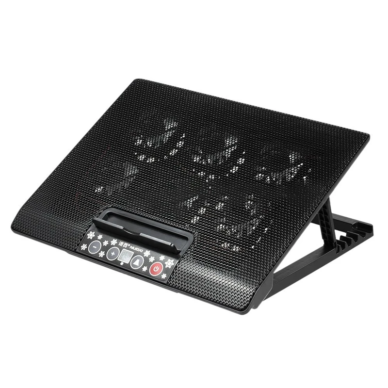 Nuoxi 12-17 дюймовый кулер для ноутбука охлаждающие колодки с двойным USB портом 6