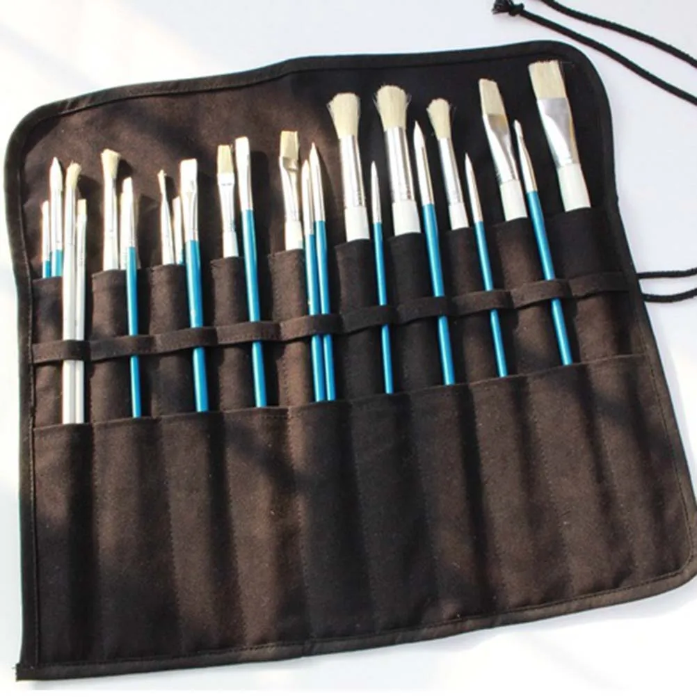 1pc Paint Brush Holder Canvas Portable 20 Slots Pen Rollup Storage Paint Brush Pencil Pouch Pen Wrap for Artist Students Painter
1pc Paint Brush Holder Canvas Portable 20 Slots Pen Rollup Storage Paint Brush Pencil Pouch Pen Wrap for Artist Students Painter
