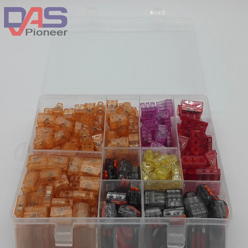 Cable connector 210pcs header female Fast wire connector for 5 rooms mixed 7 models Solid Wires 0.08-2.5mm2 0.08-4.0mm2
Cable connector 210pcs header female Fast wire connector for 5 rooms mixed 7 models Solid Wires 0.08-2.5mm2 0.08-4.0mm2