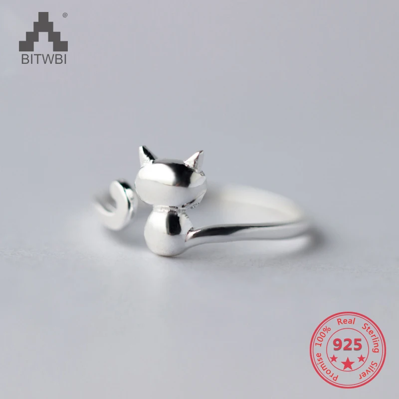New Fashion S925 Sterling Silver Fashion Cute Sweet Kitty Cat Opening Ring Women Jewelry Holiday Party Valentine's Day Gift
New Fashion S925 Sterling Silver Fashion Cute Sweet Kitty Cat Opening Ring Women Jewelry Holiday Party Valentine's Day Gift