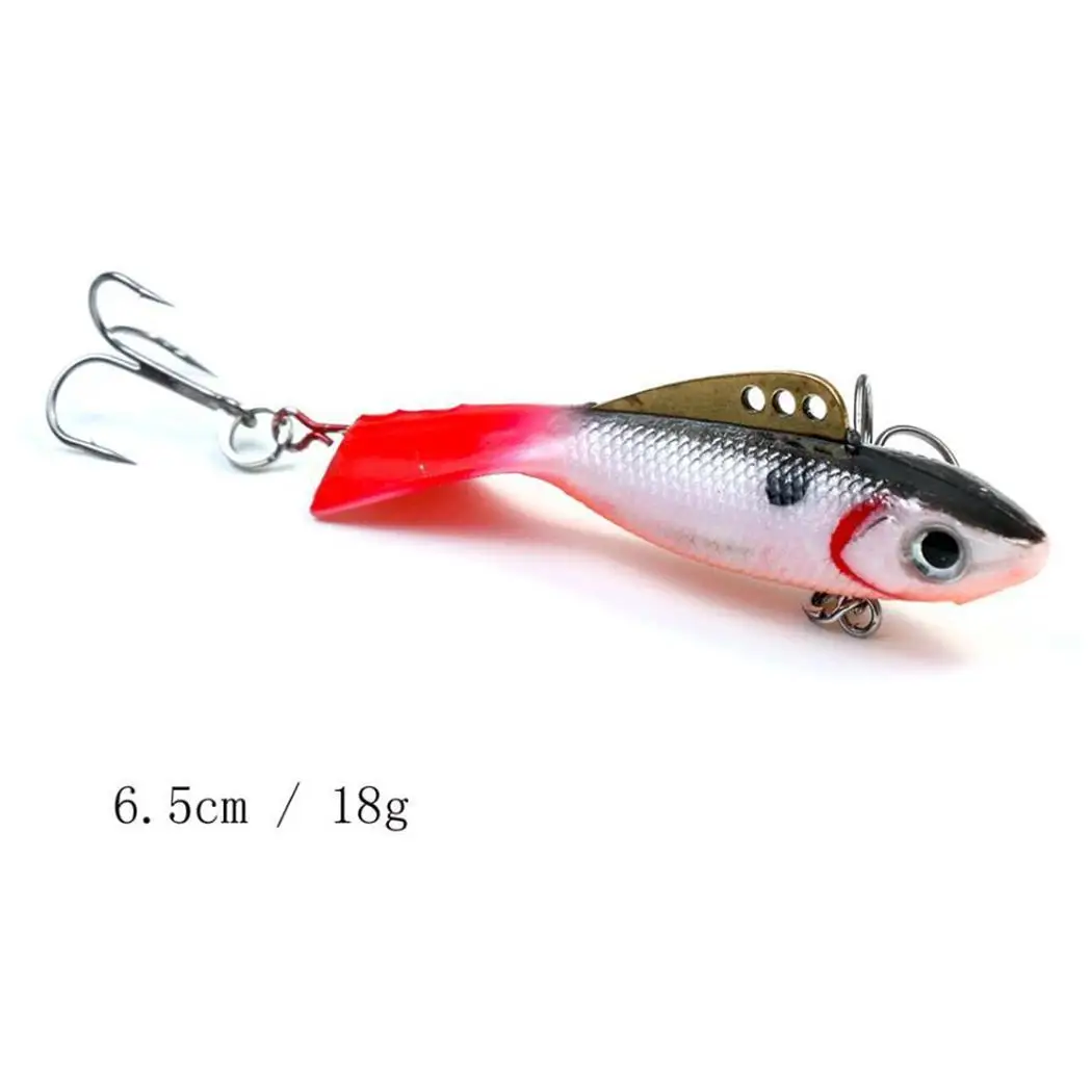 Fish Shape Jig Fishing Bait Lure 6.5cm Made of steel material strong and sharp hooks. 5.5cm Hooks 3 Pond River | Спорт и развлечения