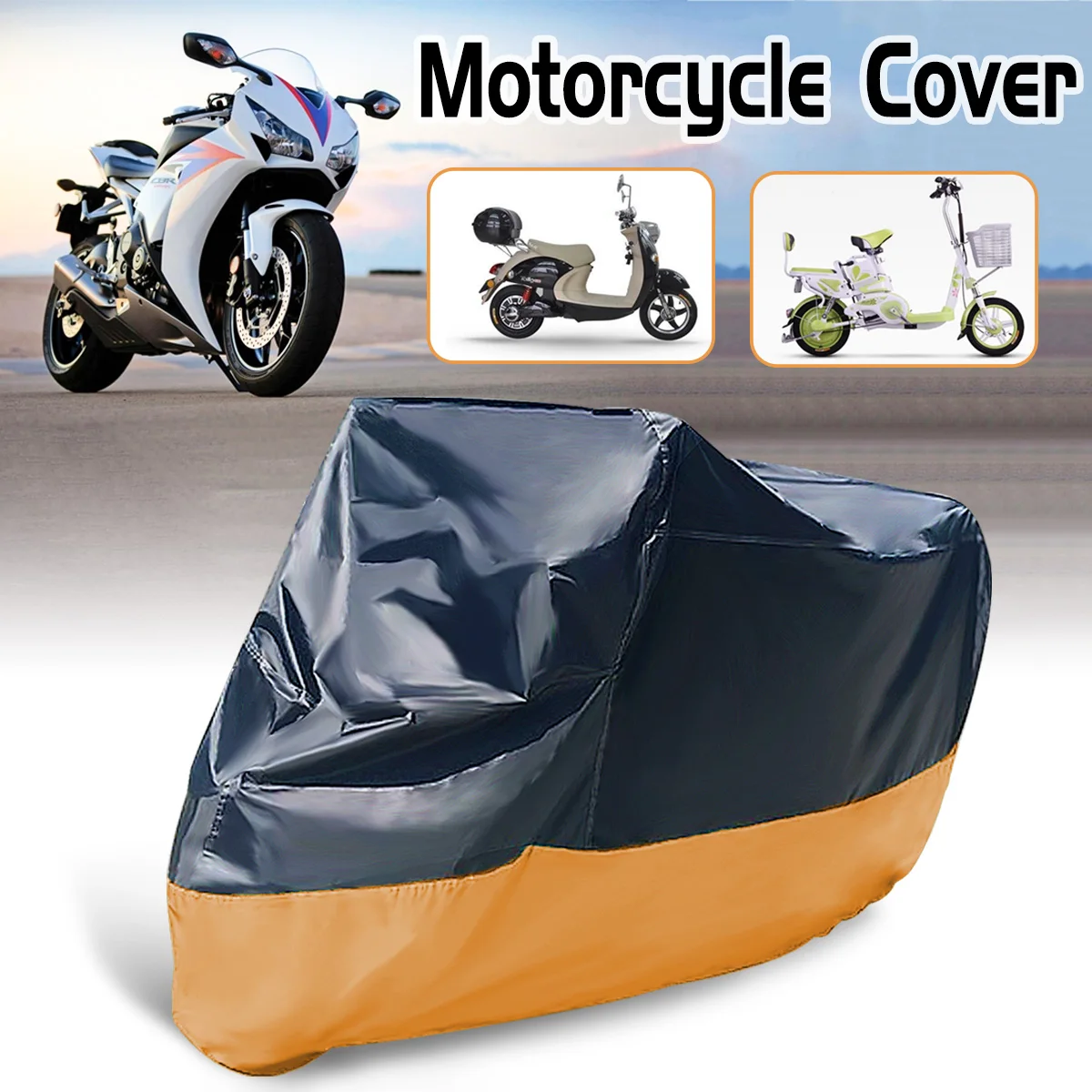 Mofaner Universal Motorcycle Cover Waterproof Outdoor Uv Protector Bike Rain Dustproof Motorbike Motor Scooter
Mofaner Universal Motorcycle Cover Waterproof Outdoor Uv Protector Bike Rain Dustproof Motorbike Motor Scooter