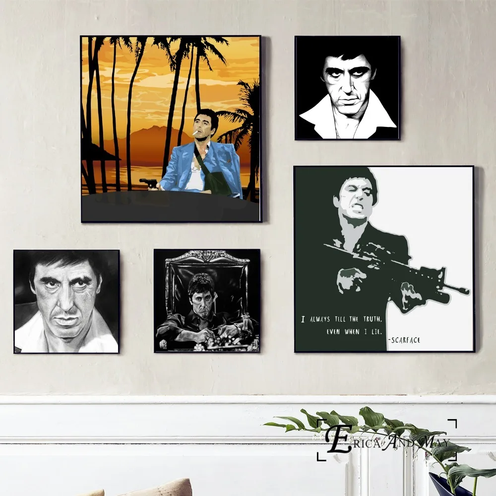Scarface Movie Figure Artwork Poster And Print Canvas Art Painting Wall Pictures For Living Room Decoration Home Decor No Framed
Scarface Movie Figure Artwork Poster And Print Canvas Art Painting Wall Pictures For Living Room Decoration Home Decor No Framed