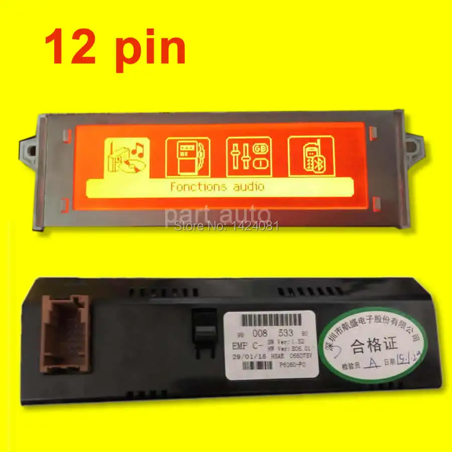 1x Оригинальный красный экран с поддержкой французского USB-интерфейса, 12 контактов для Peugeot 307 207 408 citroen C4 C5 Screen
1x Оригинальный красный экран с поддержкой французского USB-интерфейса, 12 контактов для Peugeot 307 207 408 citroen C4 C5 Screen