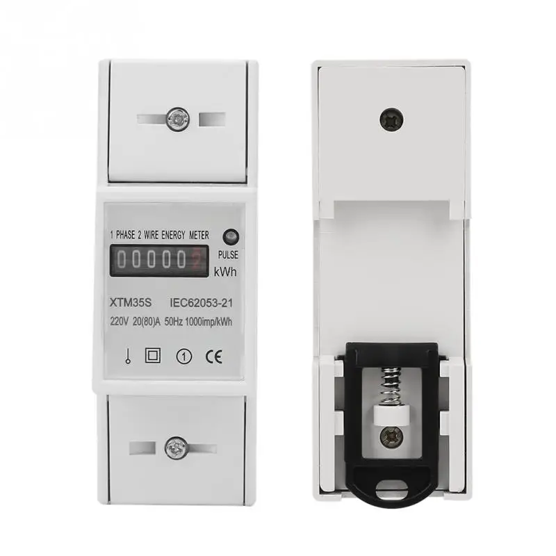 220V Digital 1-phase 2 Wire 2P DIN-Rail Electric Meter Electronic KWh Meter(20(80)A) High Quality
220V Digital 1-phase 2 Wire 2P DIN-Rail Electric Meter Electronic KWh Meter(20(80)A) High Quality