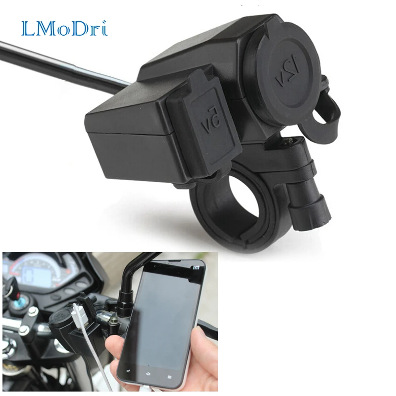 LMoDri 12V USB Motorcycle Cigarette Lighter Power Port Phone Charger Integration Outlet Socket Power Plug
LMoDri 12V USB Motorcycle Cigarette Lighter Power Port Phone Charger Integration Outlet Socket Power Plug