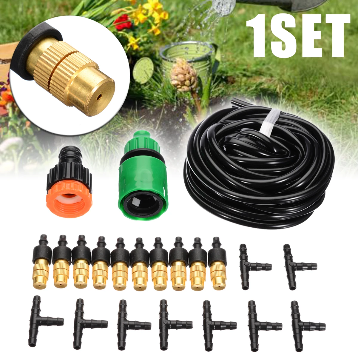 1 Set Plastic 16.4ft Garden Misting Cooling System Patio Water Mist Nozzles Mist Sprinkler Water Kits System Outdoor
1 Set Plastic 16.4ft Garden Misting Cooling System Patio Water Mist Nozzles Mist Sprinkler Water Kits System Outdoor