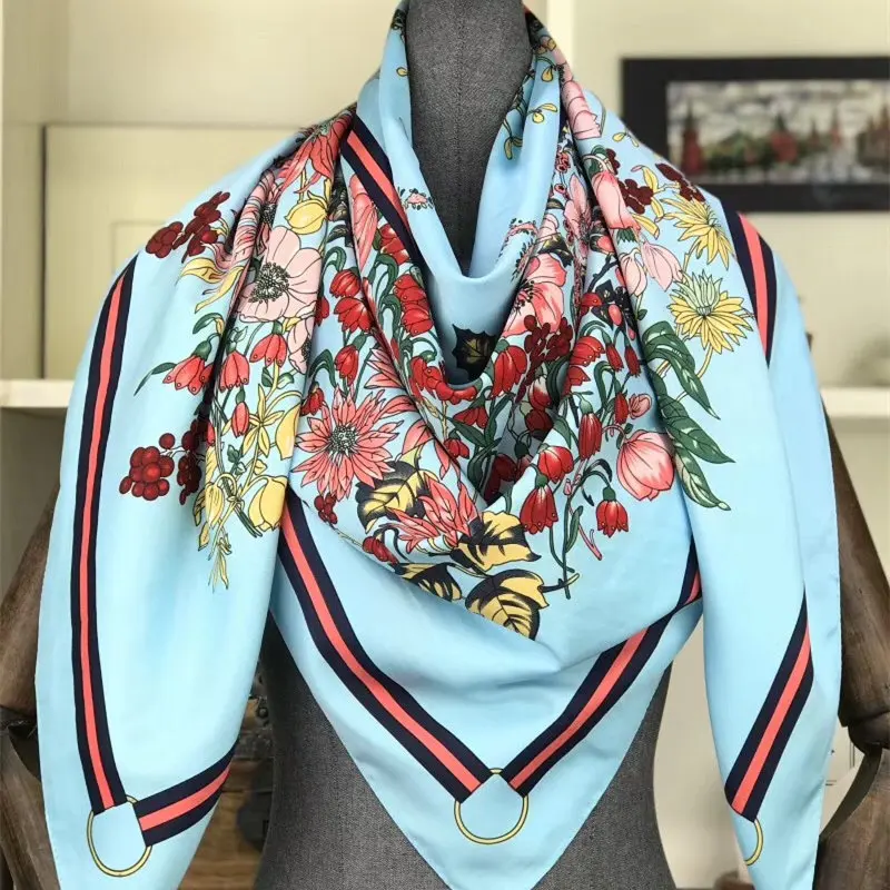 130cm 2019 New Luxury Brand Women Floral Print Winter Twill Silk Scarf,Fashion Turban Headband Large Hijab Square Scarf Shawl
130cm 2019 New Luxury Brand Women Floral Print Winter Twill Silk Scarf,Fashion Turban Headband Large Hijab Square Scarf Shawl