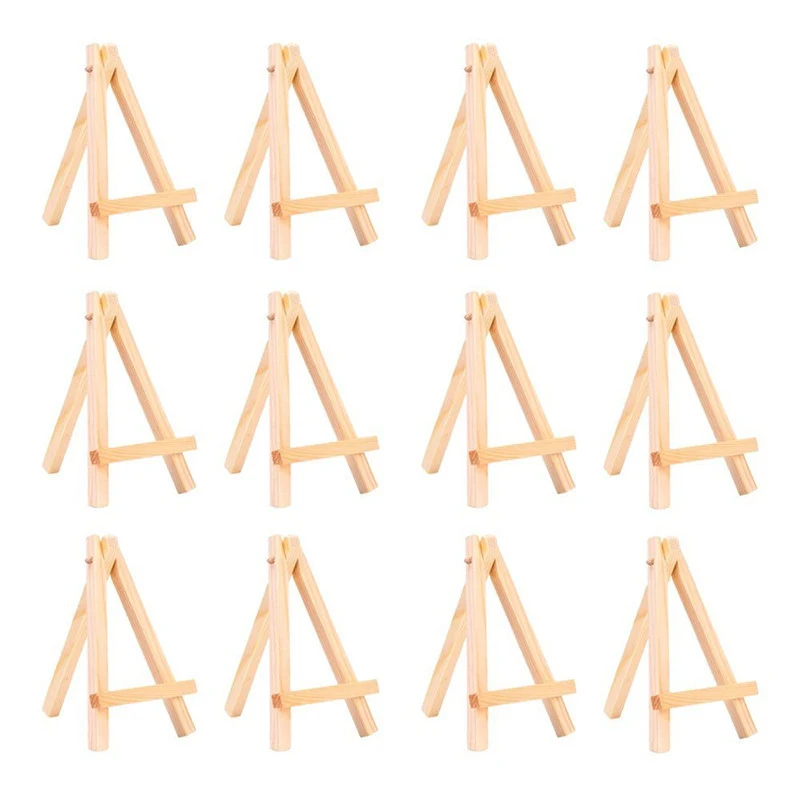 New-3 by 5 Inch Tiny Wood Easels Set for Paintings Craft Small Acrylics Oil Projects, Pack of 12
New-3 by 5 Inch Tiny Wood Easels Set for Paintings Craft Small Acrylics Oil Projects, Pack of 12
