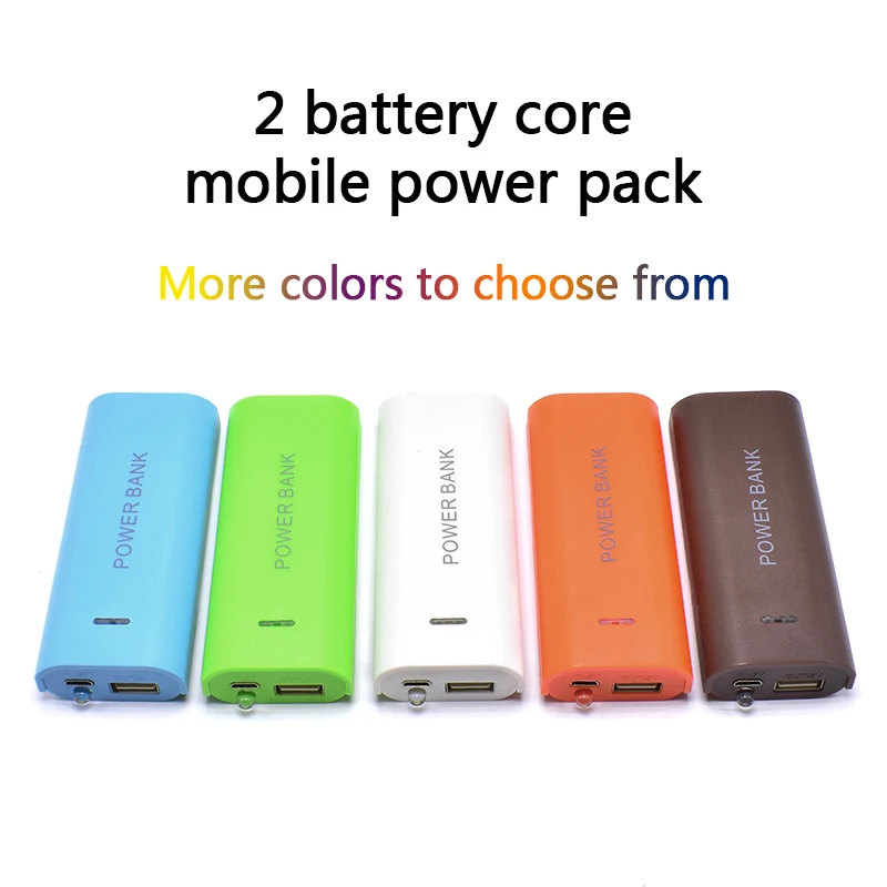Фото FGHGF 2X18650 Li battery Power Bank зарядные устройства в комплект не входят DIY Box - купить