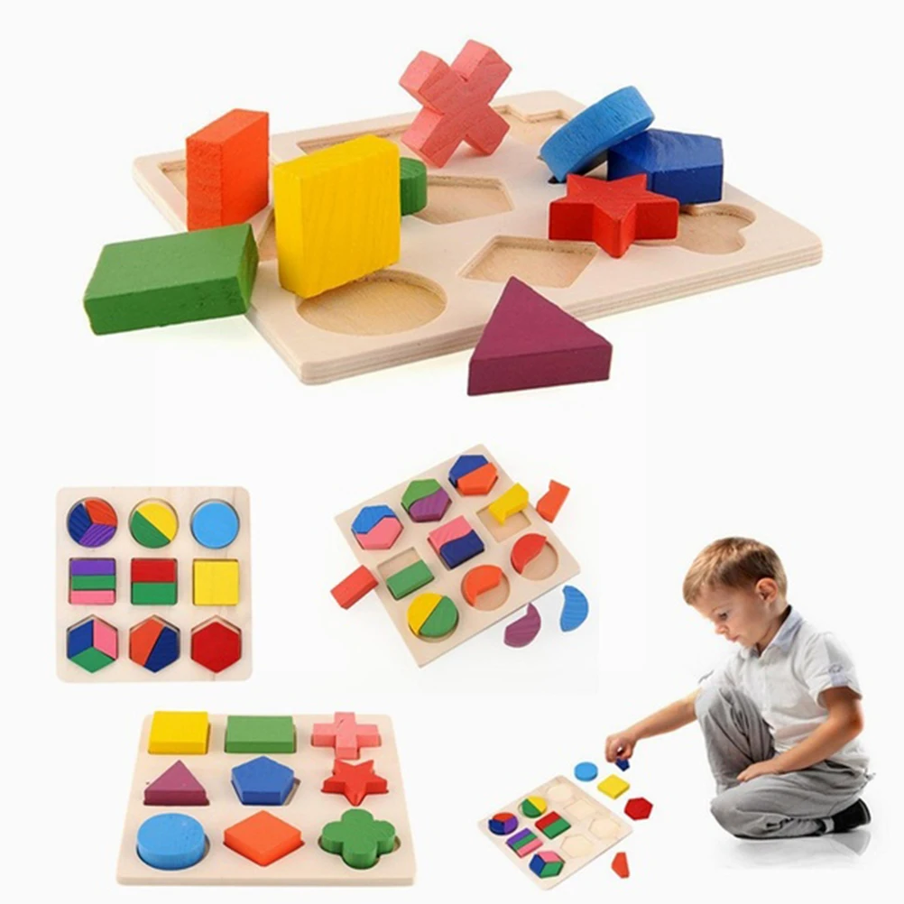 Geometry Shape Wooden Pattern Stacking Building Block Toys Montessori Educational Early Learning Kids Baby Toys
Geometry Shape Wooden Pattern Stacking Building Block Toys Montessori Educational Early Learning Kids Baby Toys