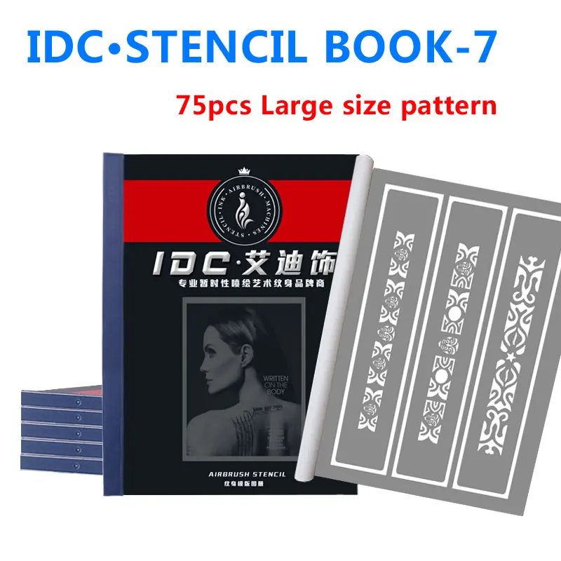 Tattoo Stencils Spray Body Art Painting For Temporary Airbrush Makeup 75 Flower Arm Pattern Tattoo stencil Booklet Wholesale-7
Tattoo Stencils Spray Body Art Painting For Temporary Airbrush Makeup 75 Flower Arm Pattern Tattoo stencil Booklet Wholesale-7