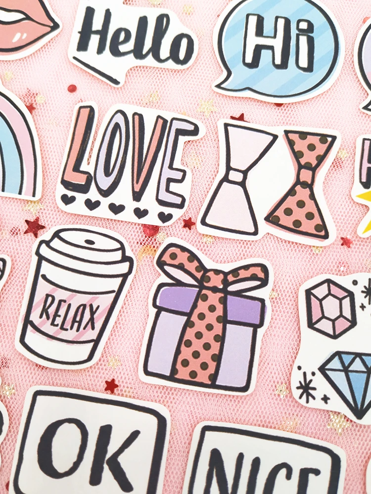 33pcs / Pack Ins Retro Girl Dialog Lip Sticker Bag Hand Account Album Decoration Sticker Cute Notebook Diary Phone
33pcs / Pack Ins Retro Girl Dialog Lip Sticker Bag Hand Account Album Decoration Sticker Cute Notebook Diary Phone