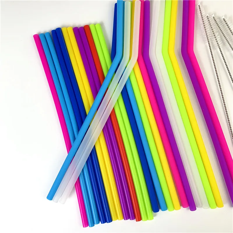 12PCS Reusable Straws Drinking Silicone gel with Brushes child food degree colorful
12PCS Reusable Straws Drinking Silicone gel with Brushes child food degree colorful