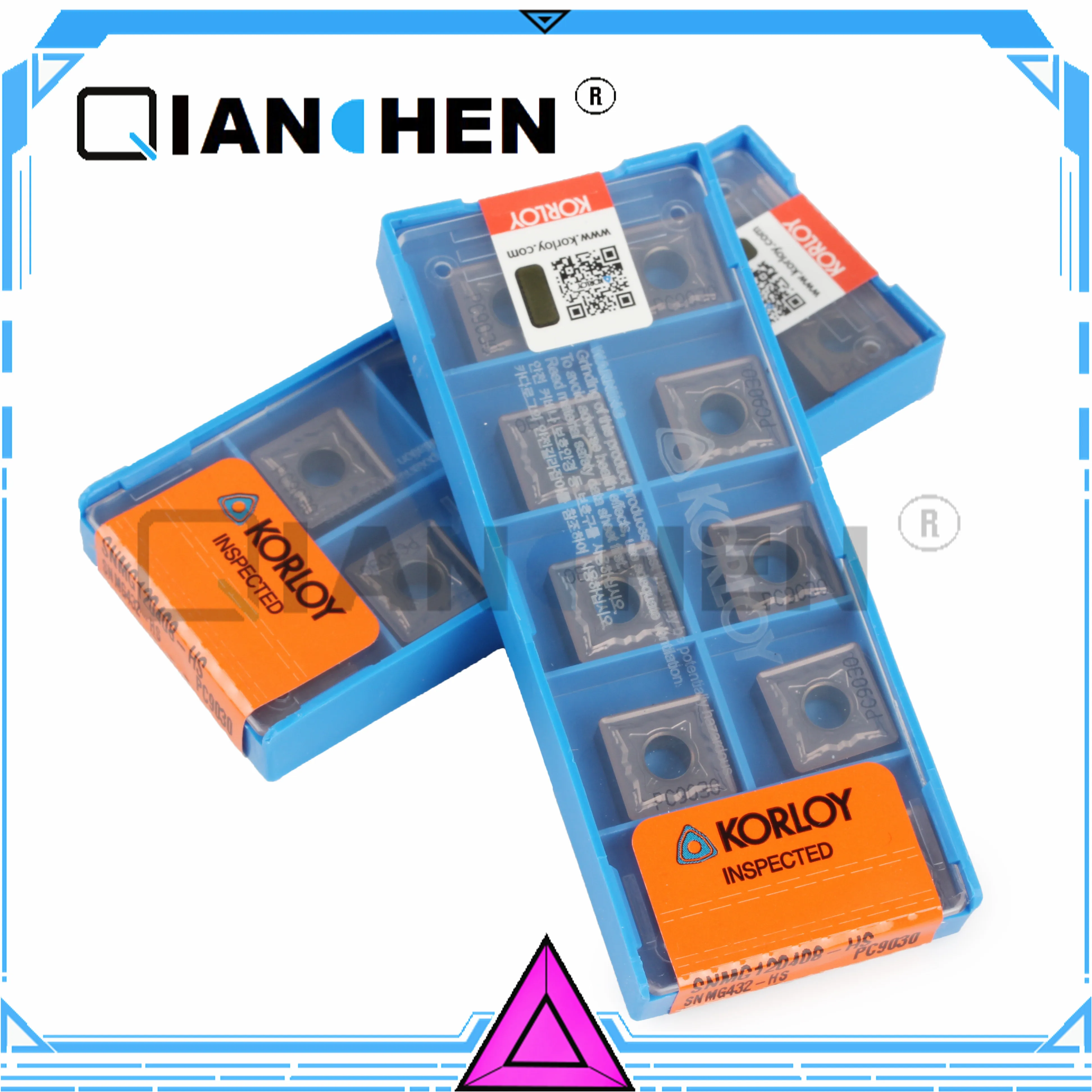 Оригинальные режущие инструменты KORLOY SNMG120408-HS PC9030 (10 шт./лот) 
Оригинальные режущие инструменты KORLOY SNMG120408-HS PC9030 (10 шт./лот)