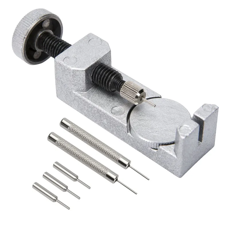 Watch Band Strap Link Pin Remover Repair Tool Kit for Watchmakers with Pack of 3 Extra Pins
Watch Band Strap Link Pin Remover Repair Tool Kit for Watchmakers with Pack of 3 Extra Pins