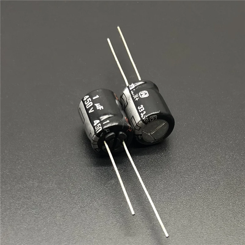 10 шт/100 шт 1 мкФ 450V из линейки EC 10x12 5 мм Высокое качество 450V1uF Алюминий