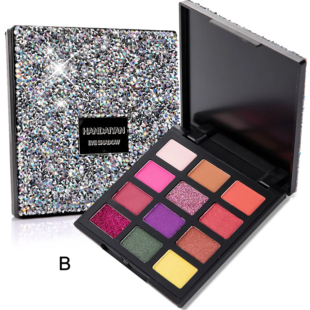 Premium HANDAIYAN glitter and matte combined eye shadow palette 12 colors easy to wear full size 48pcs/lot DHL Free
Premium HANDAIYAN glitter and matte combined eye shadow palette 12 colors easy to wear full size 48pcs/lot DHL Free